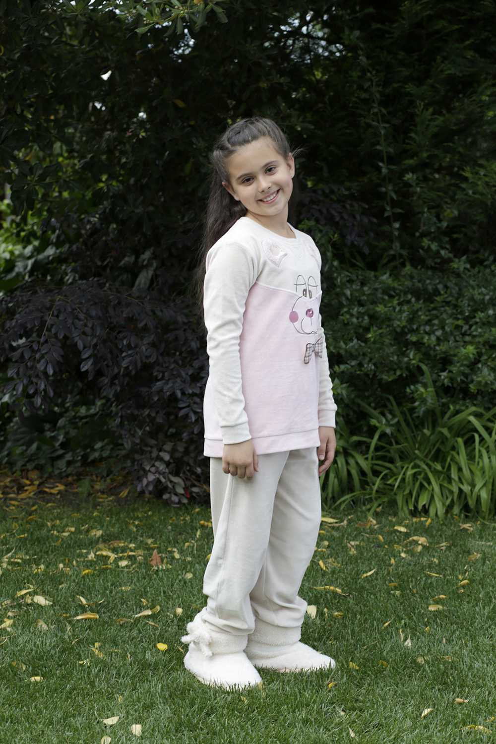 Hays Boo Boo Kız Çocuk Kadife 2li Uzun Pijama Takımı