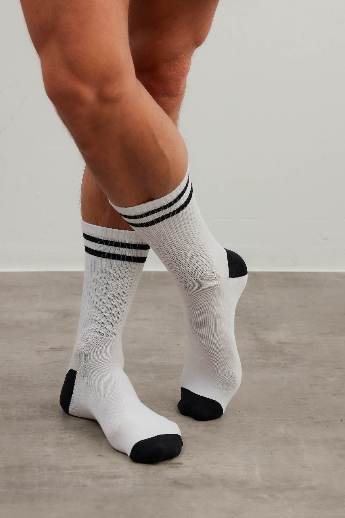 Erkek Pamuk Ribli Spor Soket Çorap