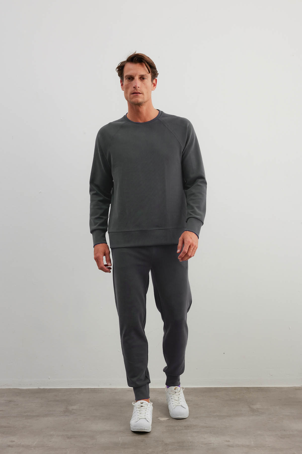 Erkek Soft Touch Reglan Kollu Sweatshirt Pantolon Takım