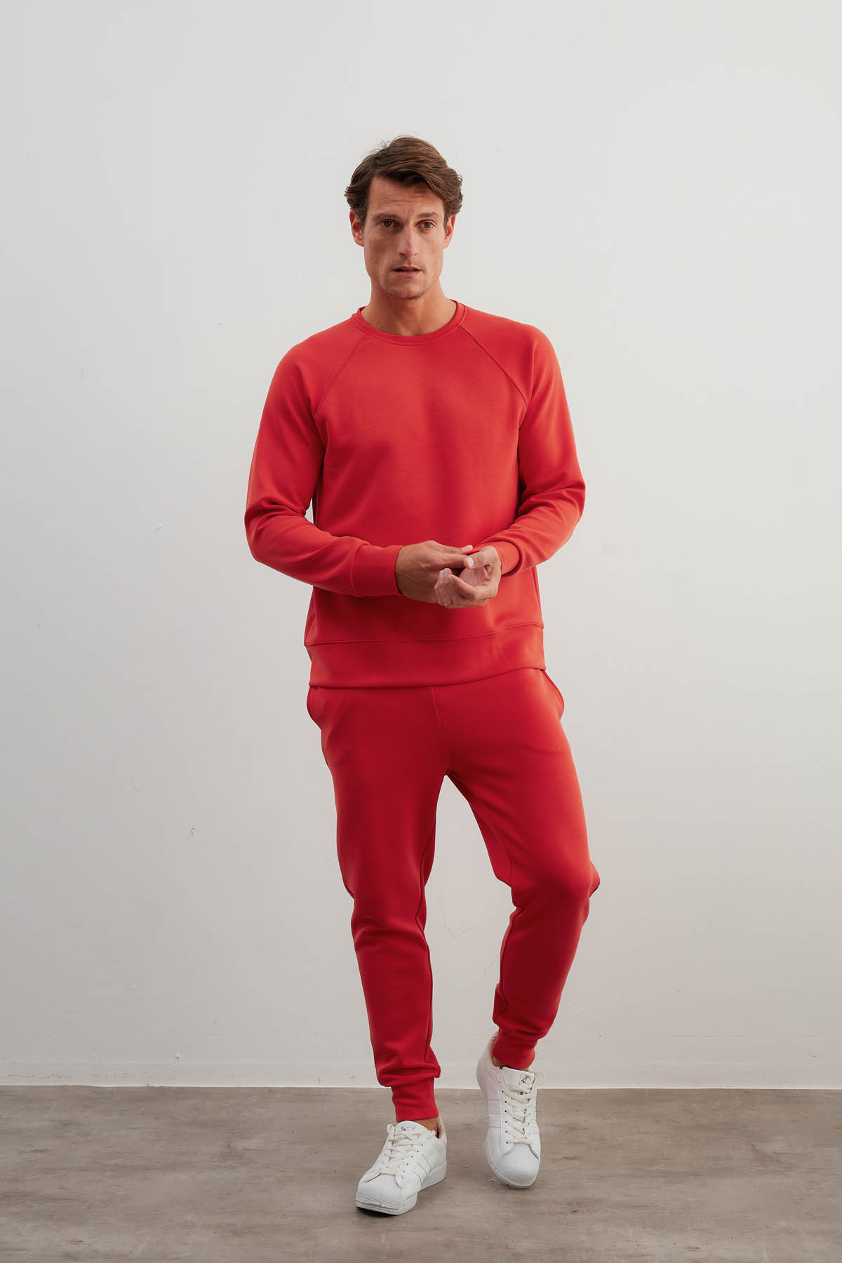 Erkek Soft Touch Reglan Kollu Sweatshirt Pantolon Takım