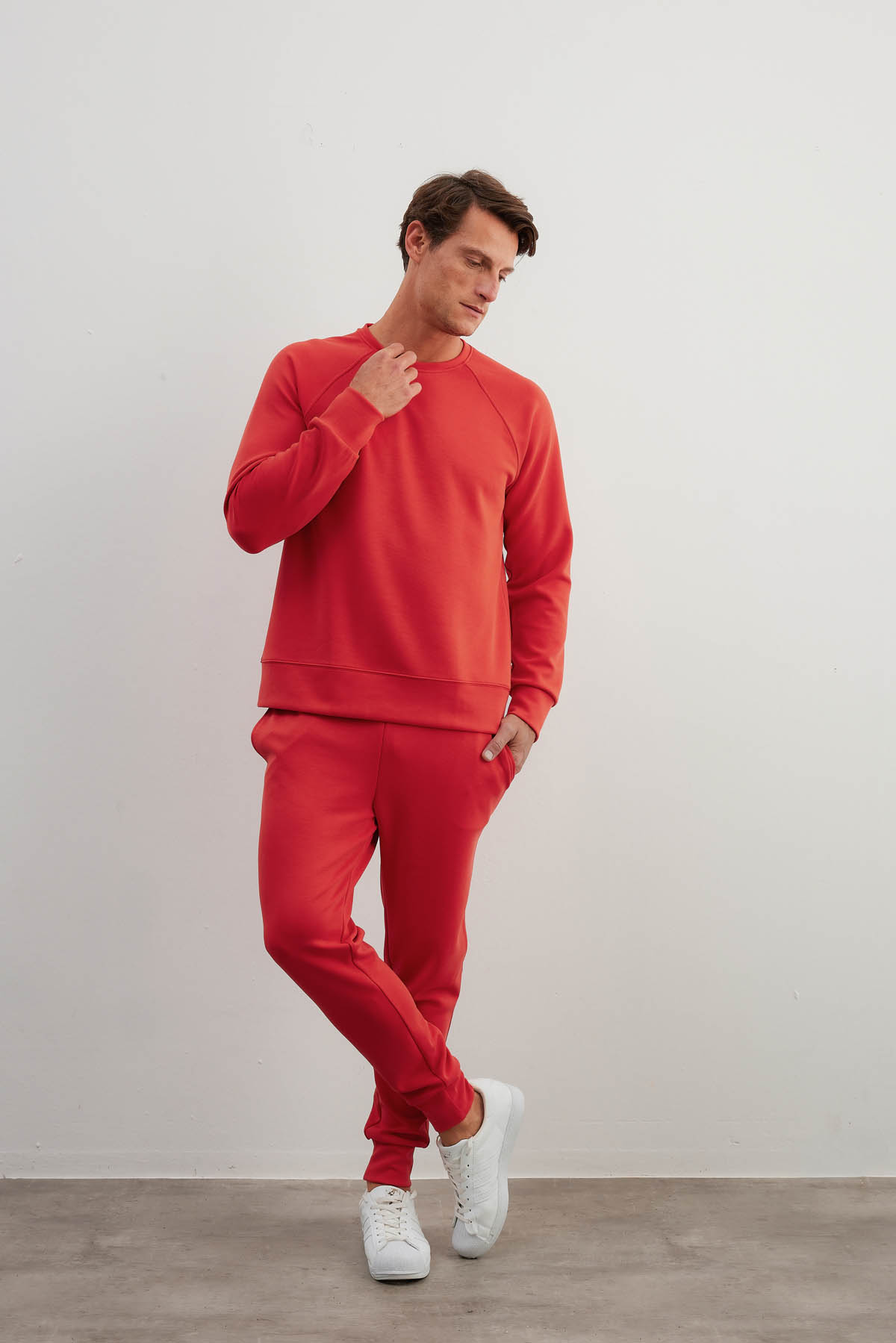 Erkek Soft Touch Reglan Kollu Sweatshirt Pantolon Takım